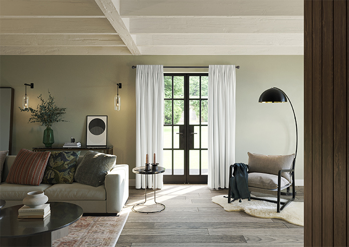 Lace Stripes, Sage - Made to Measure Curtains - Image 14